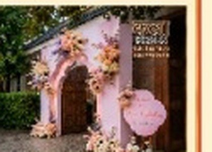 Pink Floral Entrance Arch